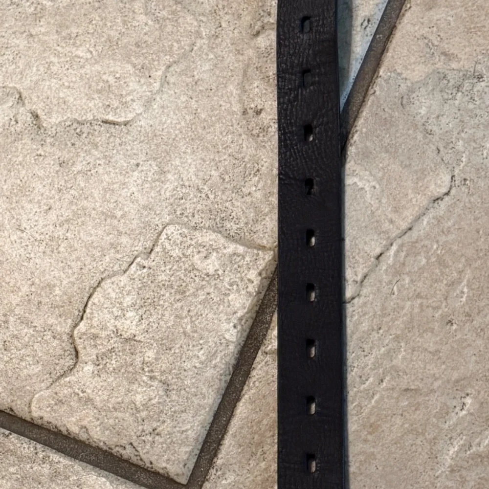 Boy's Brown Belt Faux Leather Adjustable 33.5 Length 1 1/8 Width